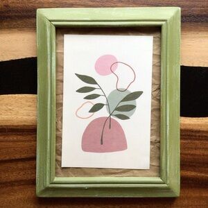 Hand Painted Frame with Photo